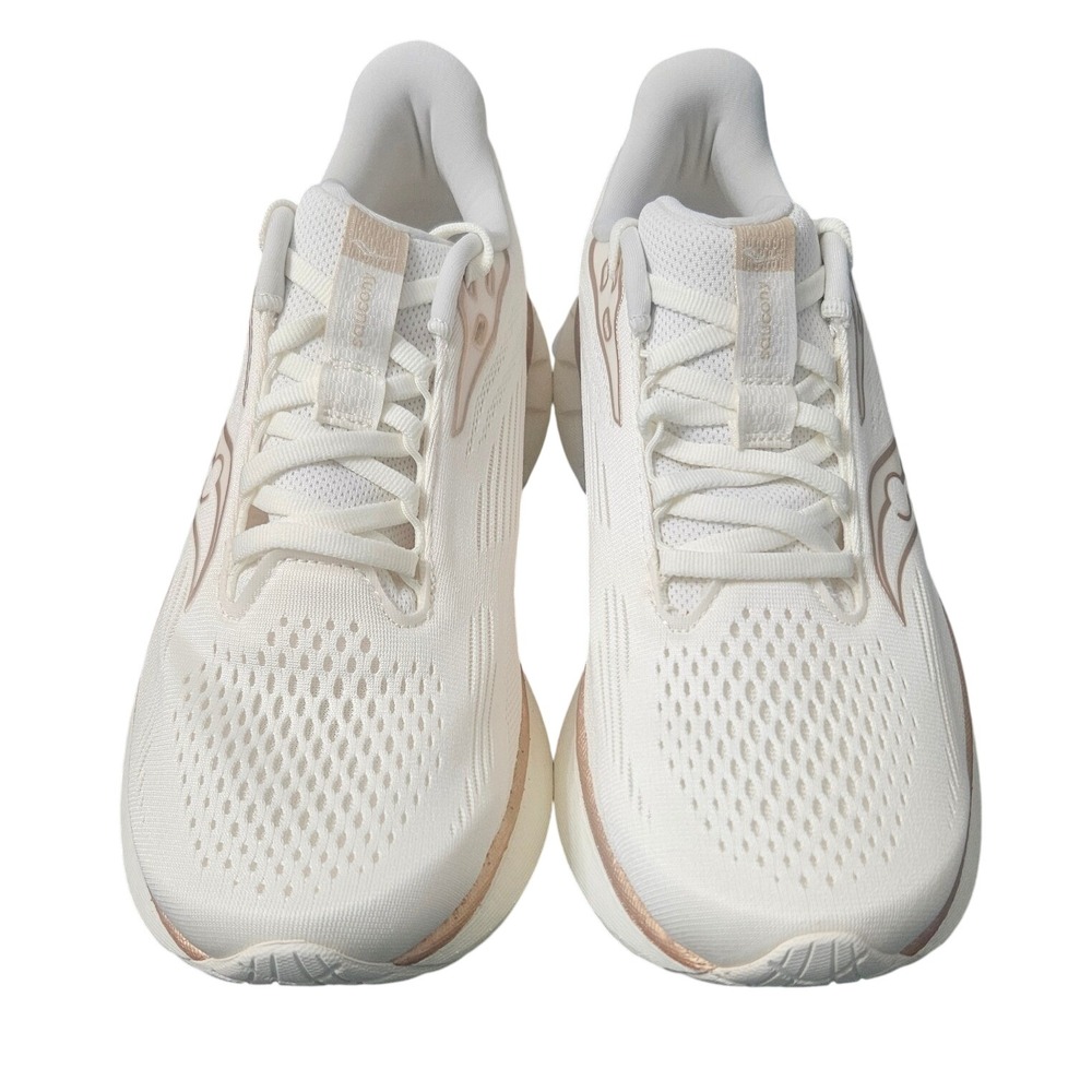 Saucony Ride 18 Womens Running Shoes Vanilla Rose Gold S11000-104 Size 9 NEW - Picture 2 of 4